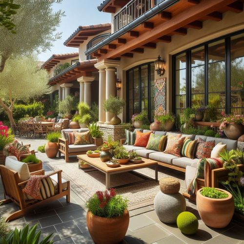 A patio that extends the living space