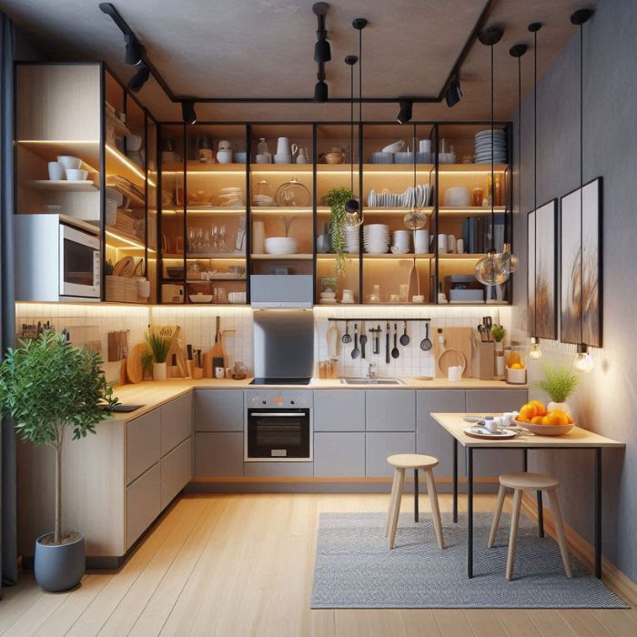 Apartment Kitchen Ideas with compact solutions