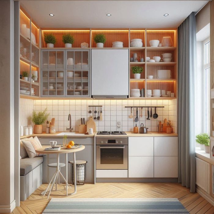 Apartment Kitchen Ideas with compact solutions