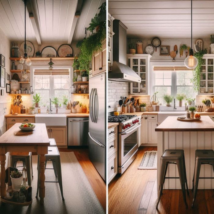 Small Kitchen Makeovers before and after transformations with tips from homeowners