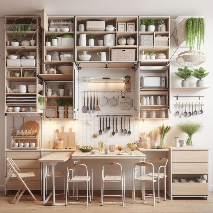 Space-saving furniture choices for a very small kitchen