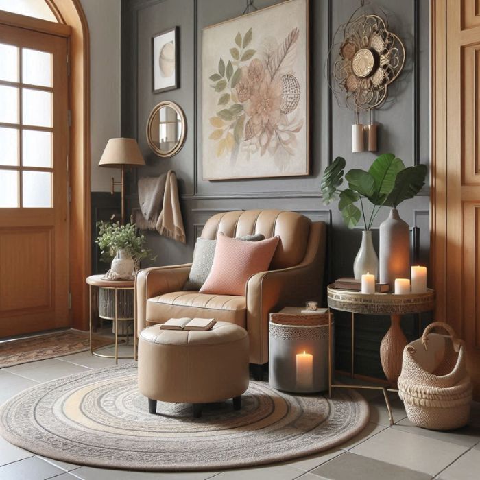 Comfortable Seating Options in Entryway Decor
