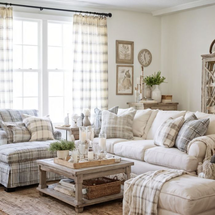 Farmhouse Living Room Ideas (12)