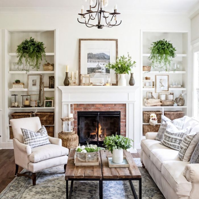 Farmhouse Living Room Ideas (17)