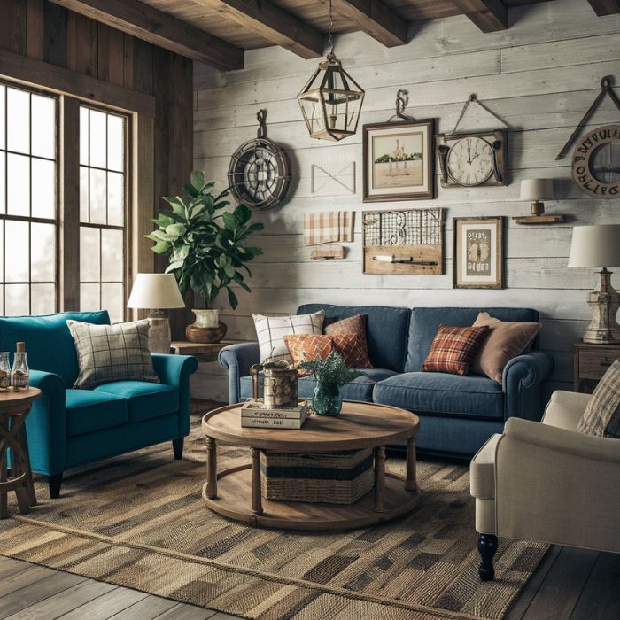 Farmhouse Living Room Ideas 