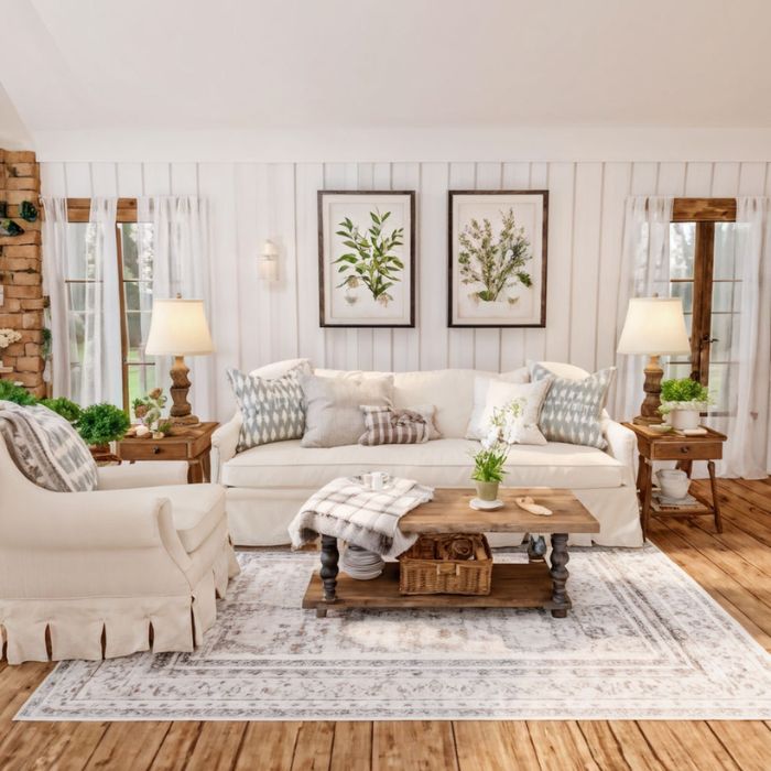 Farmhouse Living Room Ideas 