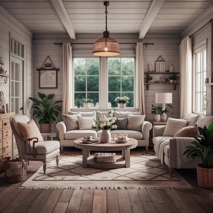 Farmhouse Living Room Ideas 