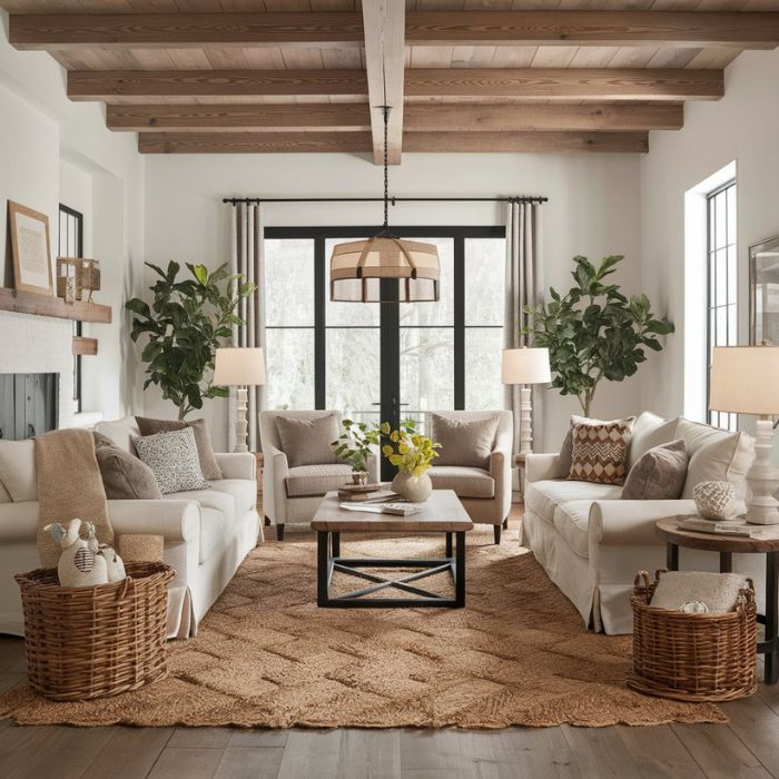 Farmhouse Living Room Ideas (4)