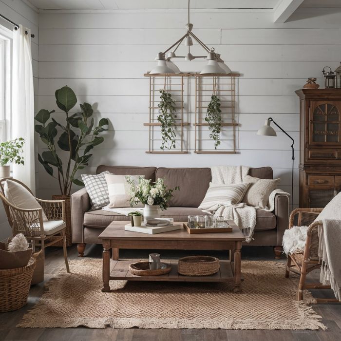 Farmhouse Living Room Ideas (43)