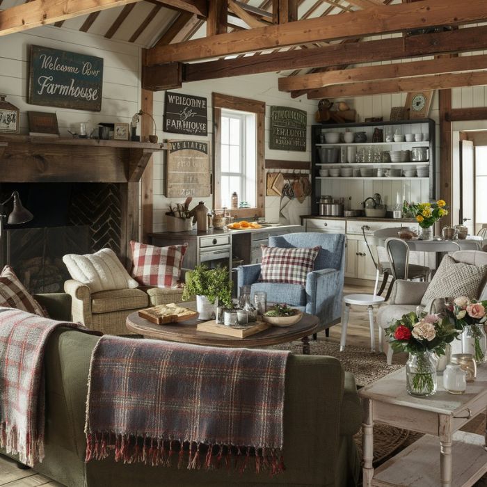 Farmhouse Living Room Ideas (47)