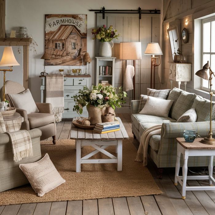 Farmhouse Living Room Ideas (49)