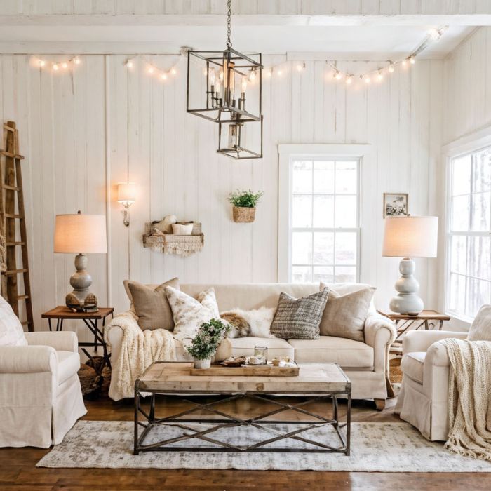 Farmhouse Living Room Ideas (49)