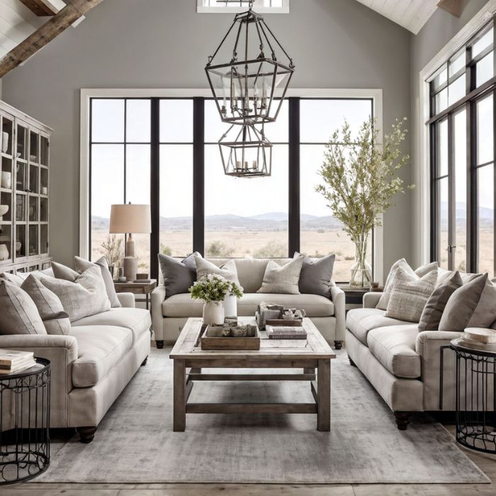 Farmhouse Living Room Ideas (52)