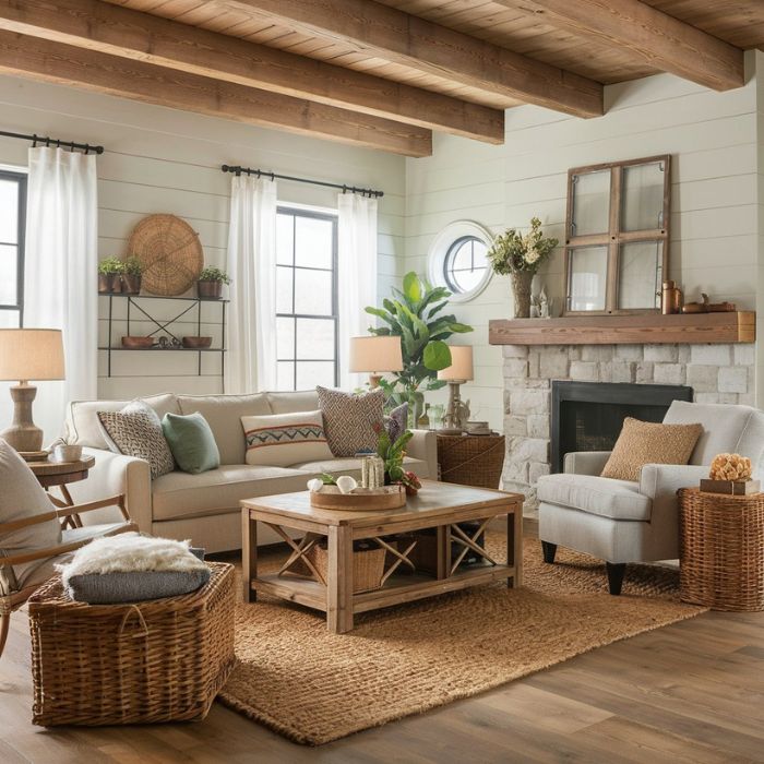 Farmhouse Living Room Ideas 