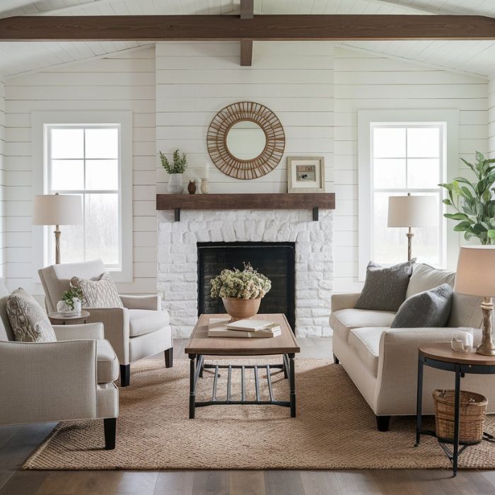 Farmhouse Living Room Ideas (7)