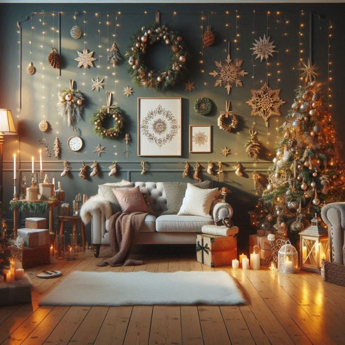 Interior Christmas Wall Decor Ideas
