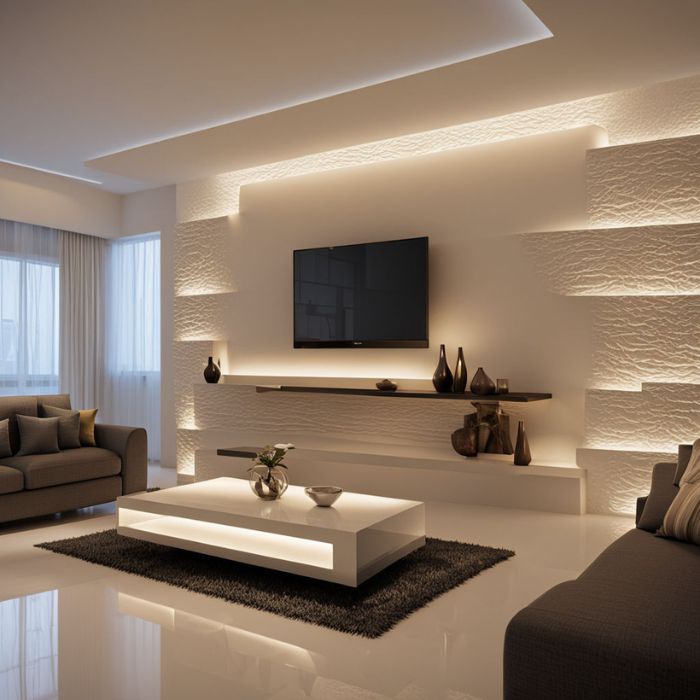 Interior Wall Decor Ideas Innovative Use Of Lighting For Wall Decor (1)