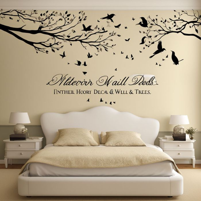 Interior Wall Decor Ideas Wall Vinyl Decor Bedroom Ideas (1)