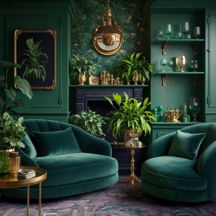 Old Money Home Decor Aesthetic Green