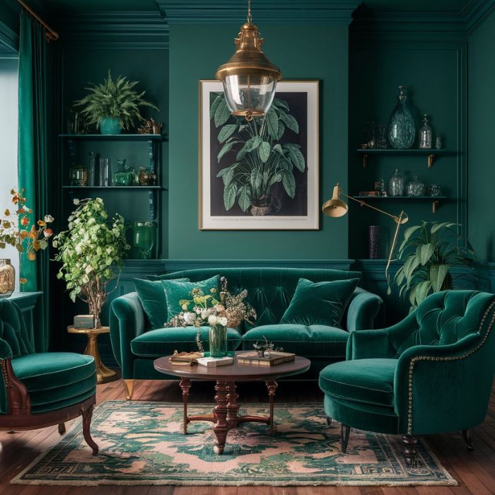 Old Money Home Decor Aesthetic Green