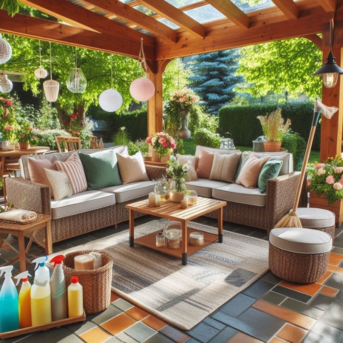 Patio Decorating Ideas with Cleaning Tips
