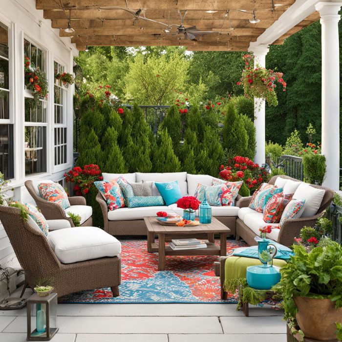 Patio Decorating Ideas with Colorful Accents
