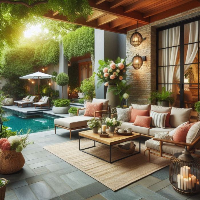 Patio Decorating Ideas with Comfortable Furniture