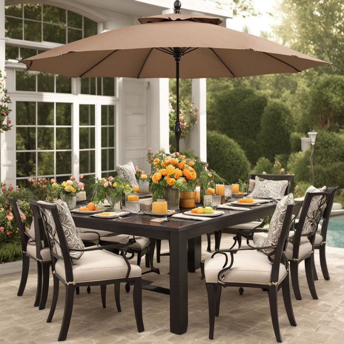 Patio Decorating Ideas with Dining Area
