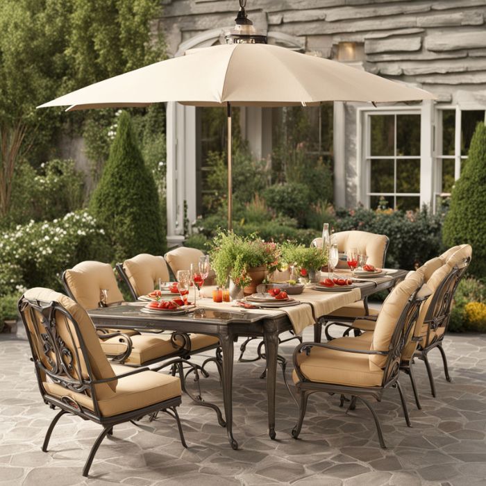 Patio Decorating Ideas with Dining Area
