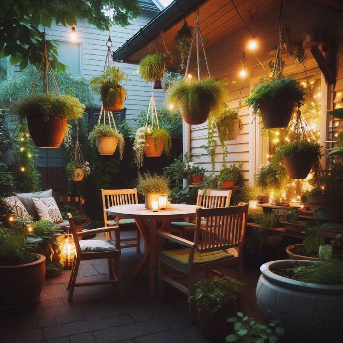 Patio Decorating Ideas with Greenery
