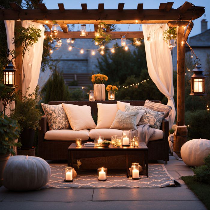 Patio Decorating Ideas with Lighting
