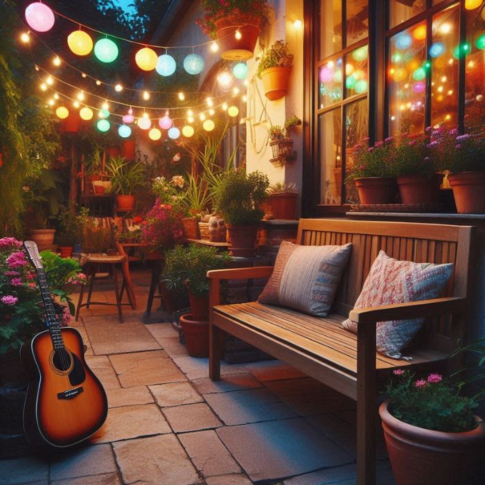 Patio Decorating Ideas with Music
