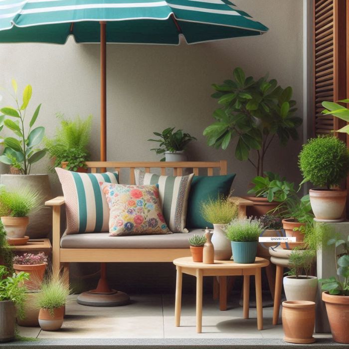 Simple Color Schemes for Small Patio

