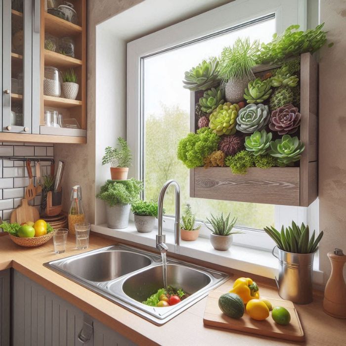 Small Kitchen Window Ideas Install a Window Box
