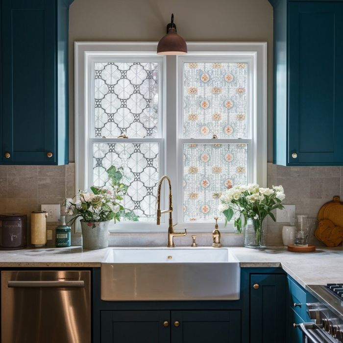 Small Kitchen Window Ideas Use Window Film
