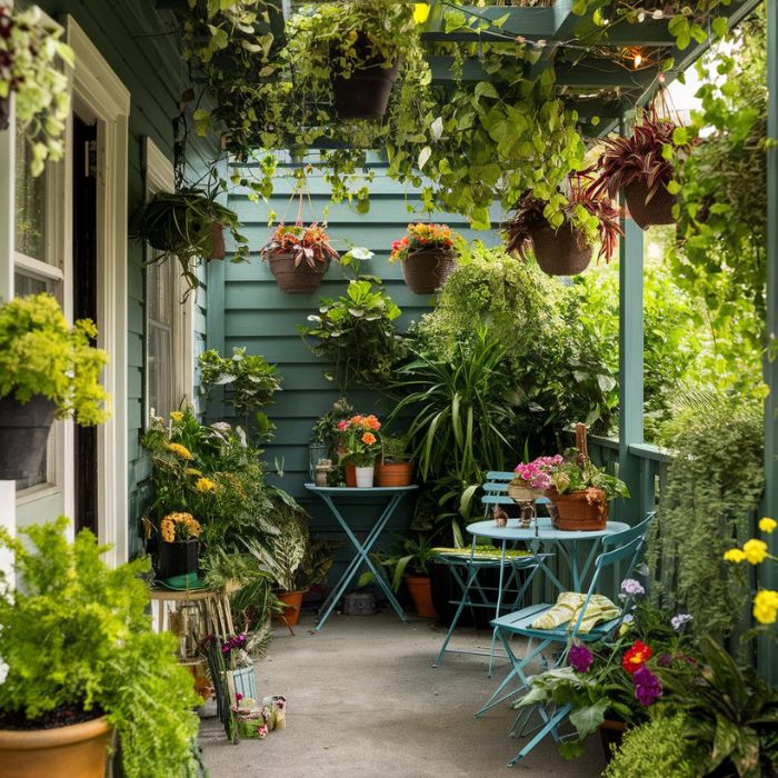 Small Patio Ideas Add Greenery
