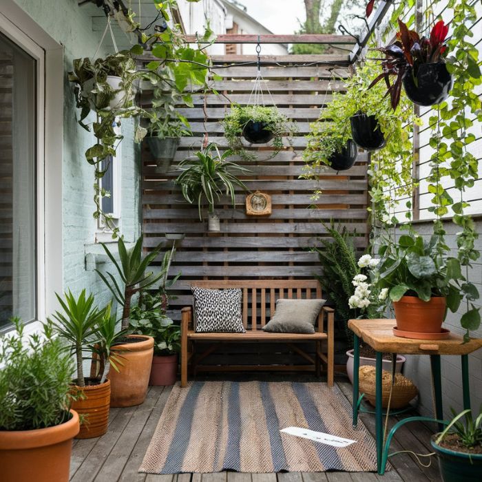 Small Patio Ideas Add Greenery
