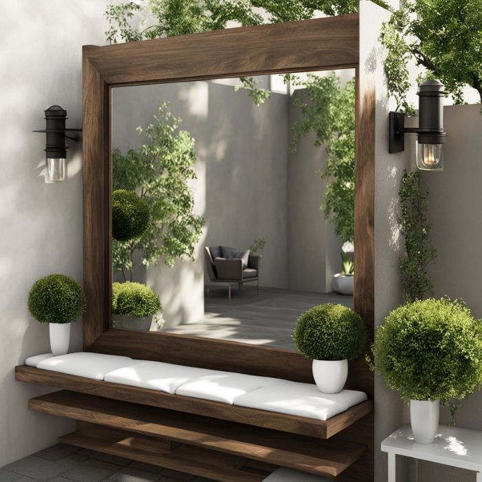 Small Patio Ideas with Mirrors