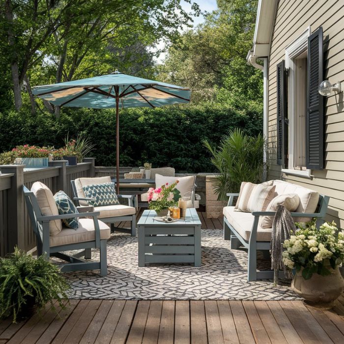 Small Patio Ideas with Multi-functional Furniture
