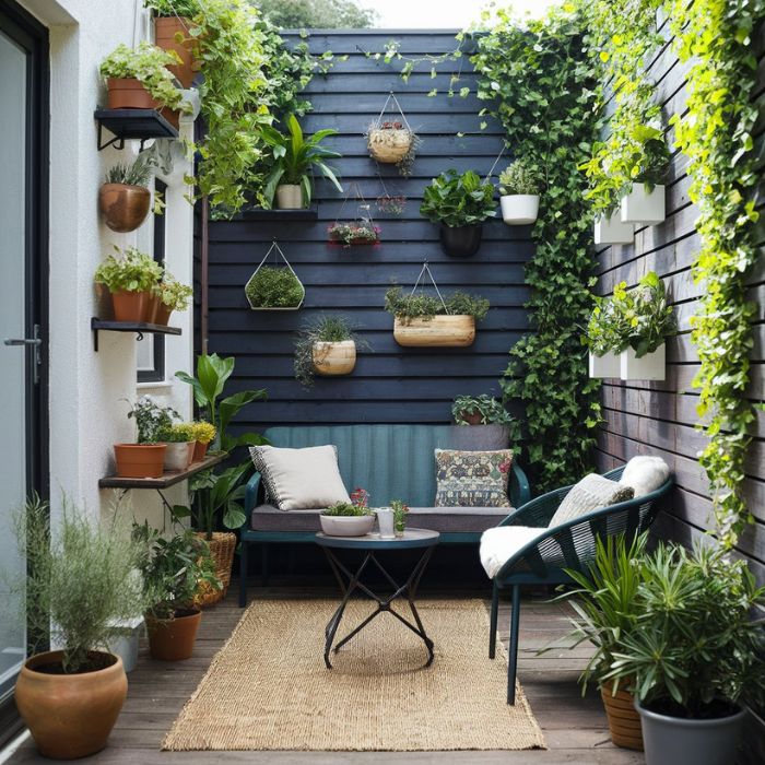 Small Patio Ideas with Vertical Space
