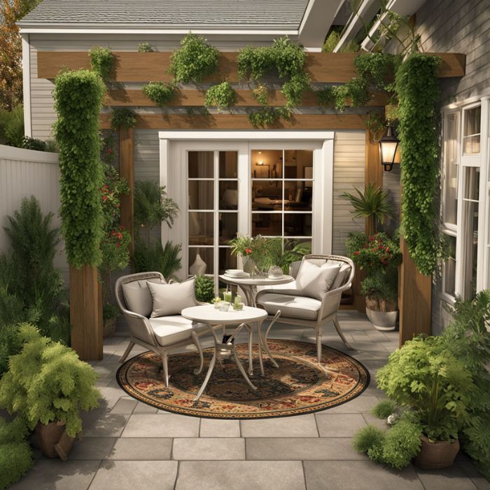 Small Patio Ideas with Zones
