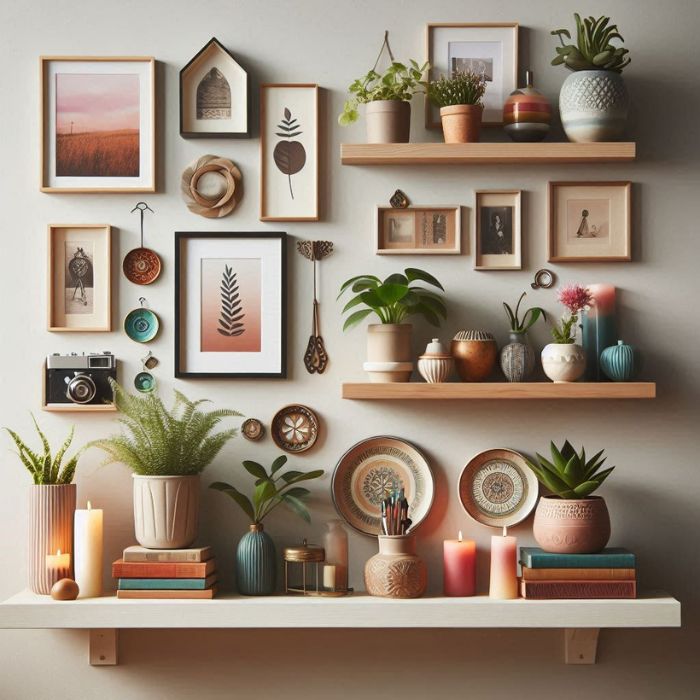 Stylish Wall Ledge Displays
