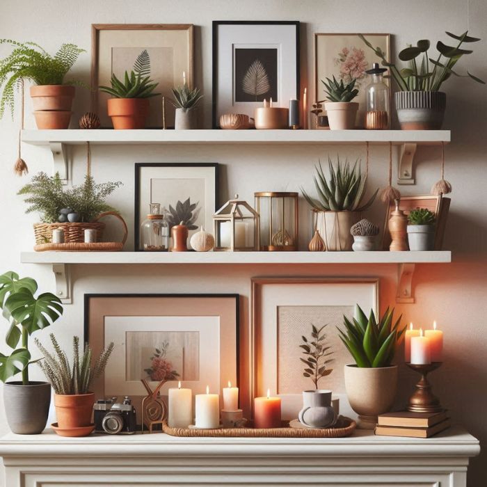 Stylish Wall Ledge Displays
