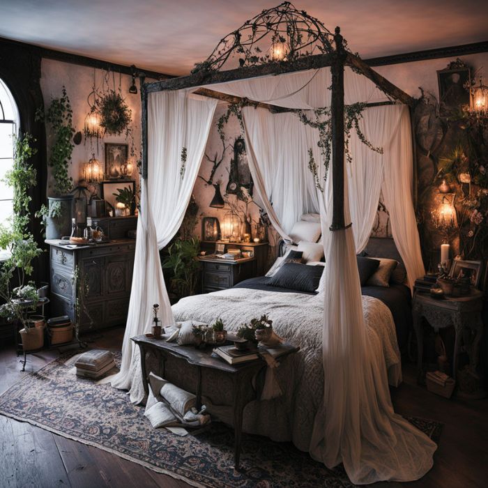 Whimsy goth bedroom with Adding Whimsical Touches
