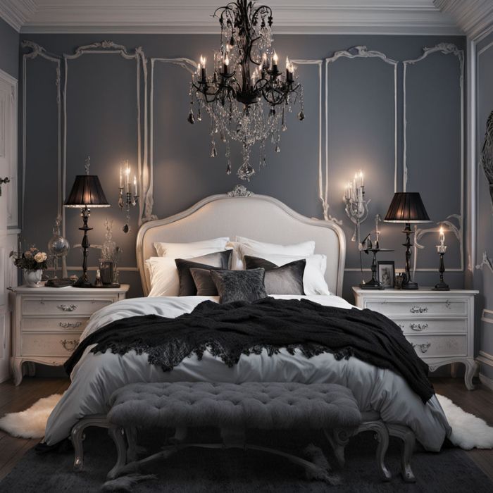 Whimsy goth bedroom with Lighting Tips
