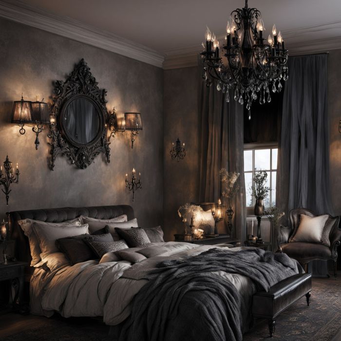 Whimsy goth bedroom with Lighting Tips
