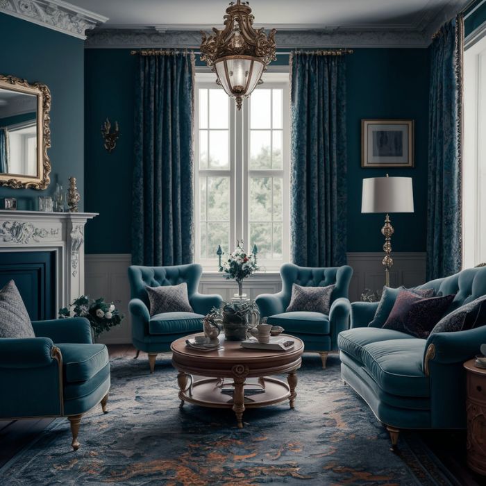 old money home decor with high-quality fabrics