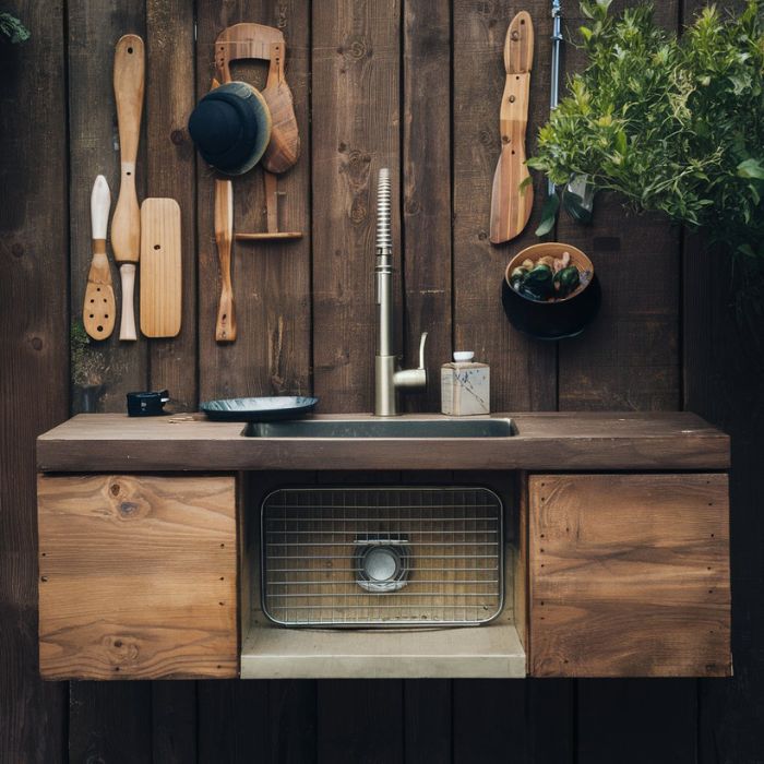 DIY Outdoor Kitchen Sink