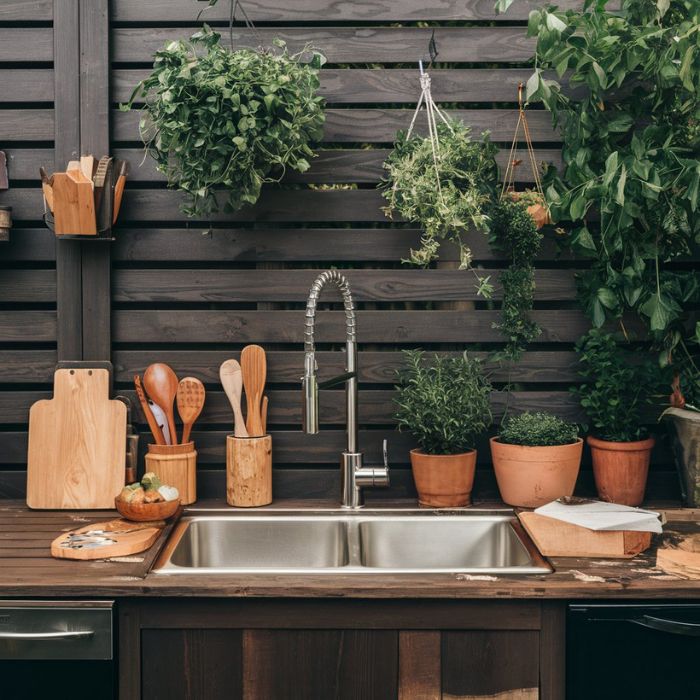 DIY Outdoor Kitchen Sink