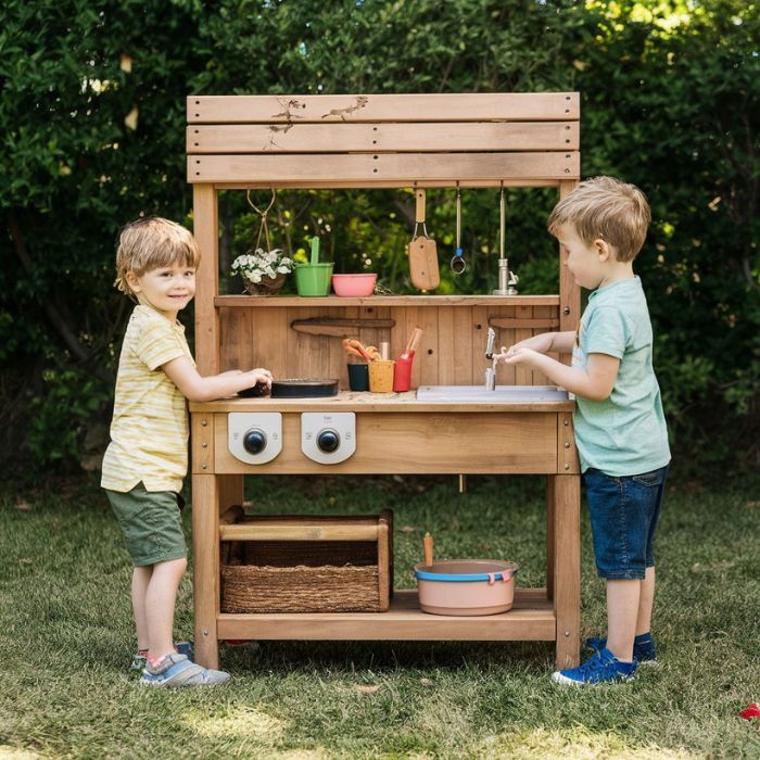 Mud Kitchen with Outdoor Sink